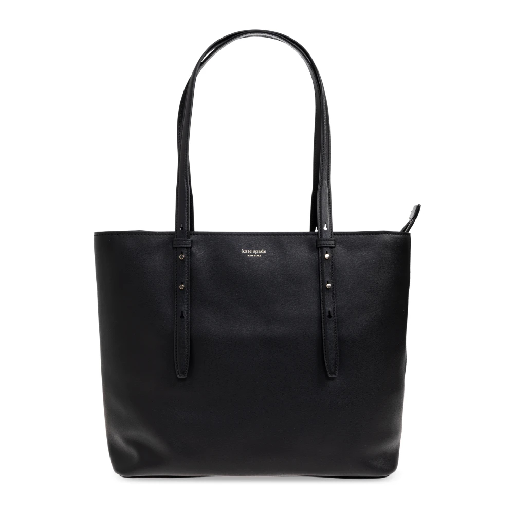 Kate Spade Schwarz Do It All Fine Grain Leather Zip Tote Bag - Image 4