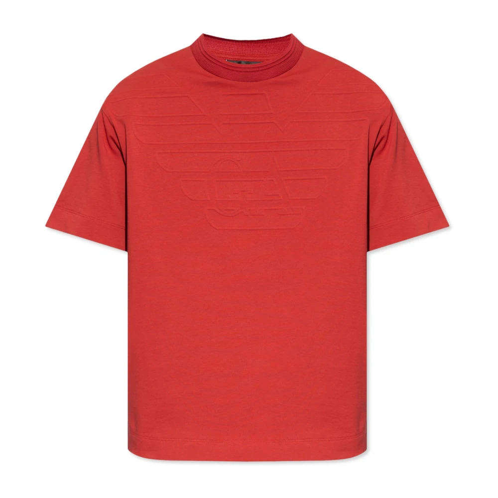 Emporio Armani Herren Rot - Es T-Shirt Mit Kurzen Ärmeln 3D1t941jwzz0363 - Tops - S