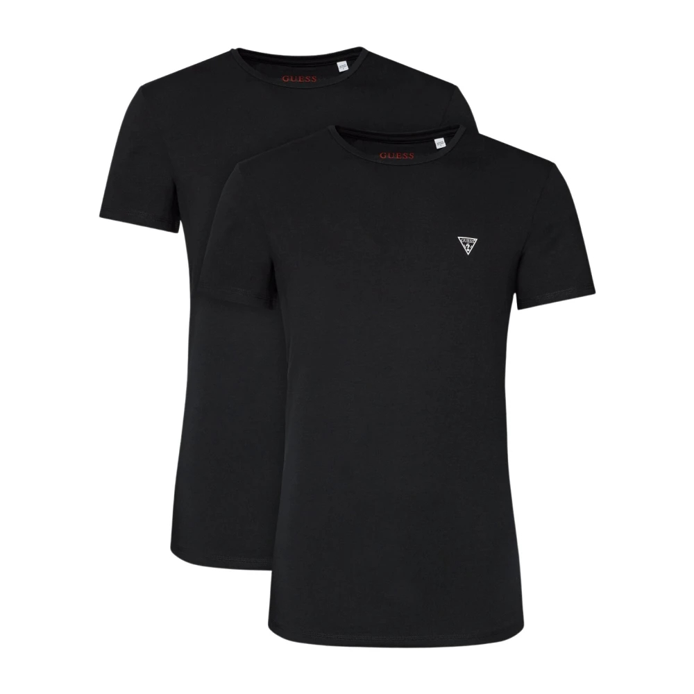 Guess Herren Schwarz T-Shirt Triangle - Bild 3