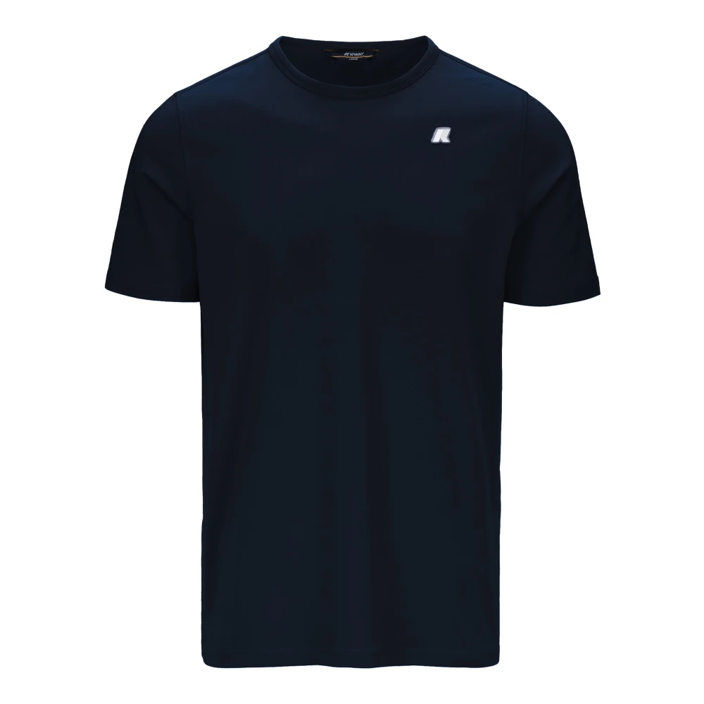 K-Way Herren Blau - Leichtes Stretch-Jersey-T-Shirt - Tops - M
