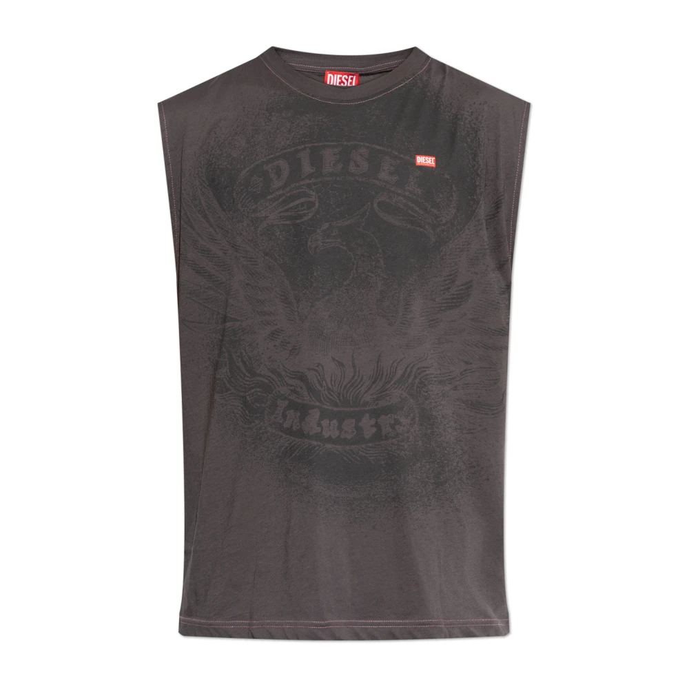 Diesel Herren Grau - T-Boxt-Sl-Notch T-Shirt - Tops - 3XL