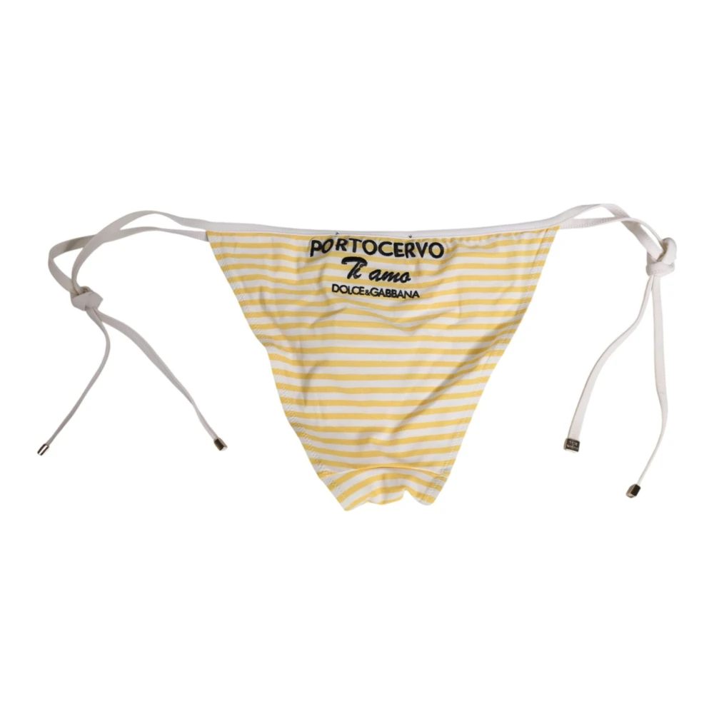 Dolce & Gabbana Damen Multicolor - Tie Side Logo Bikini Bottom - Swimwear - Mehrfarbig -S