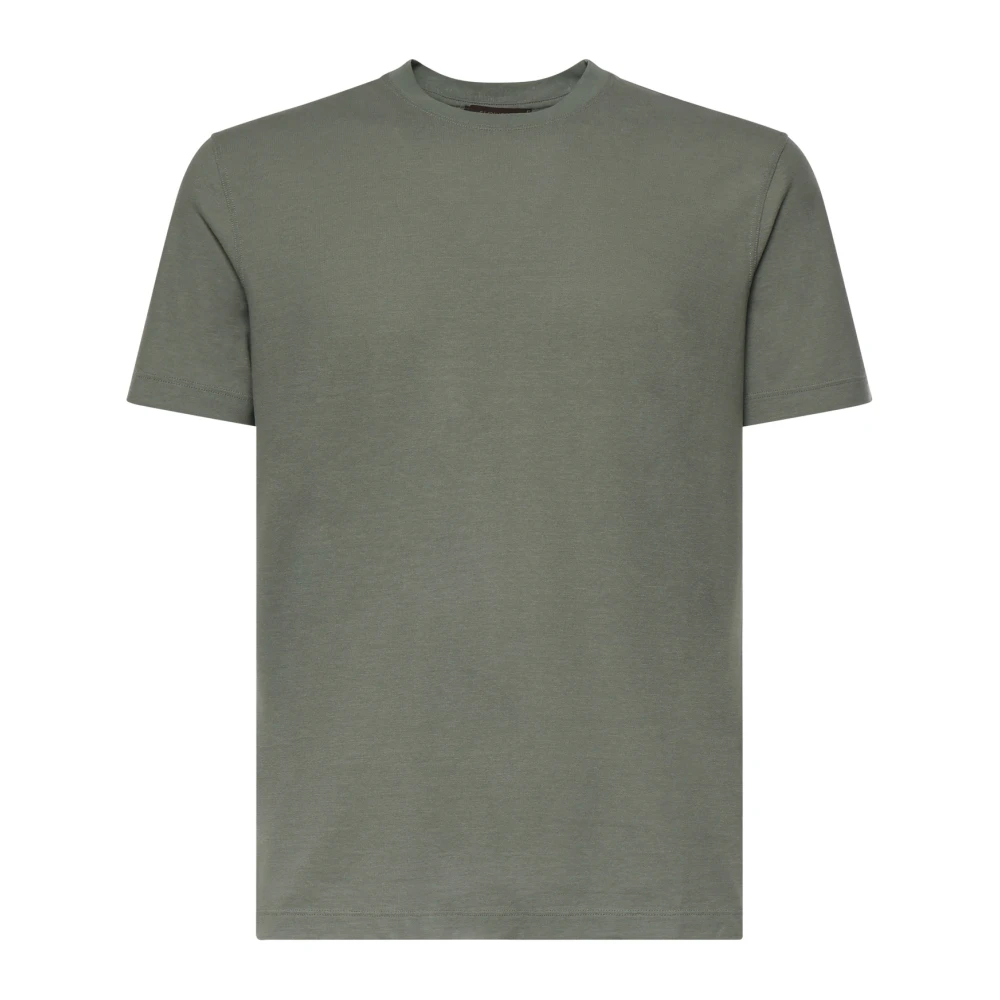 Zanone Herren Grün - Slim Fit Icecotton T-Shirt - Tops - Xl