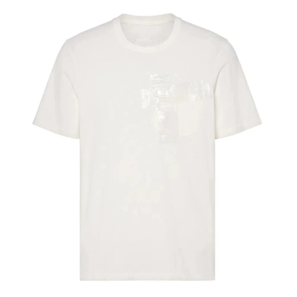Maison Margiela - Taped Cotton Jersey T-Shirt - Tops - Herren - Weiß - M - Bild 4