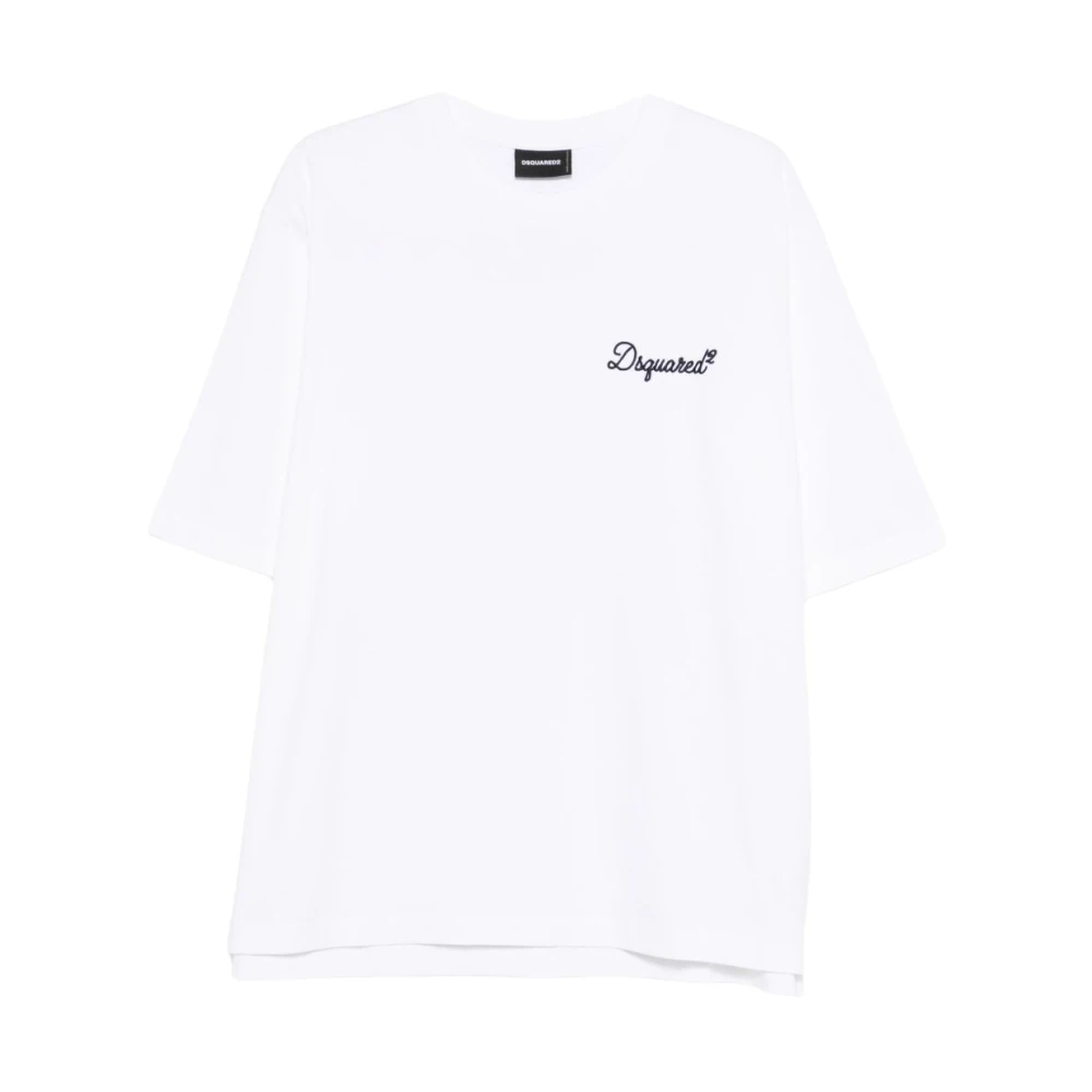 Dsquared2 Weißes Baumwoll-T-Shirt - Weiß Groß - Bild 5