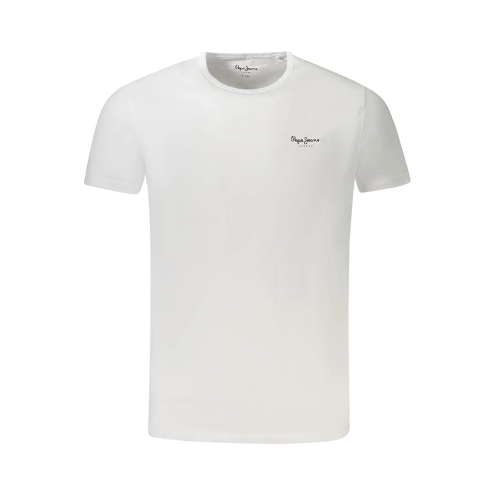 Pepe Jeans - Weißes Baumwoll-T-Shirt Mit Rundhalsausschnitt - Tops - Herren - Weiß - M - Bild 9