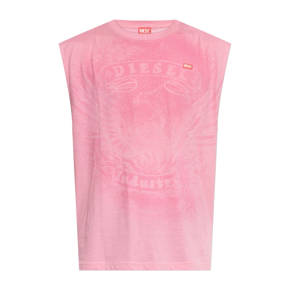 Diesel Herren Rosa - T-Boxt-Sl-Notch T-Shirt - Tops - 2XL