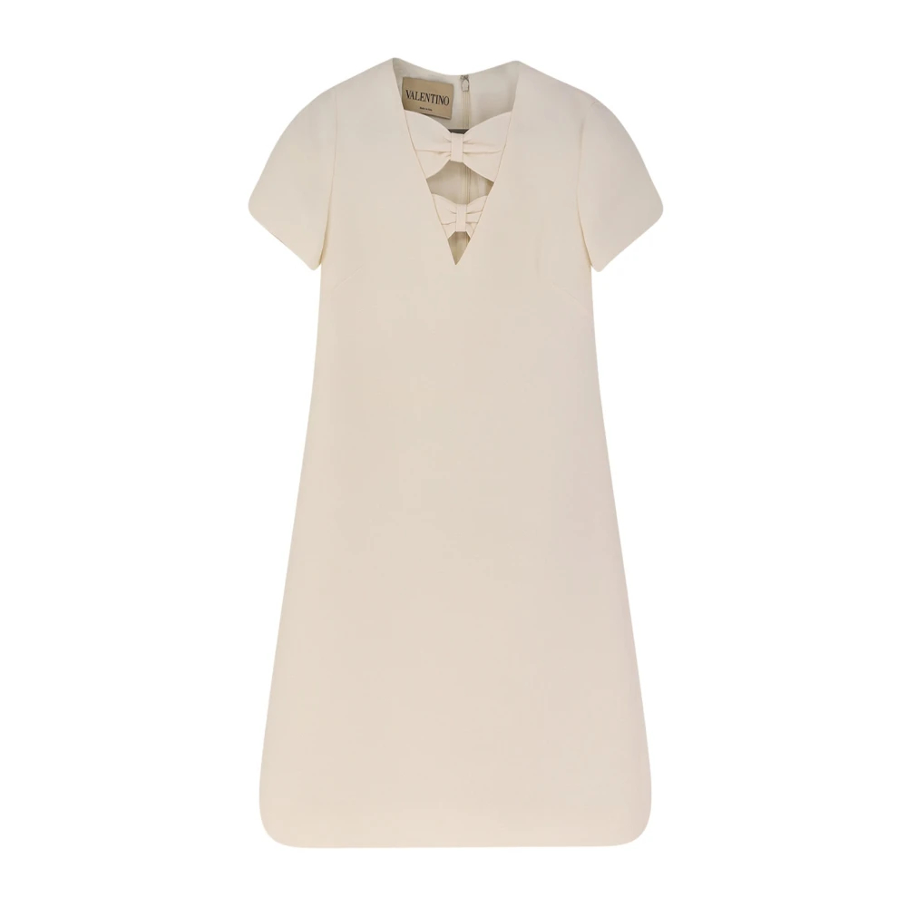 Valentino - Bow Short Dress - Dresses -Damen -Beige -S