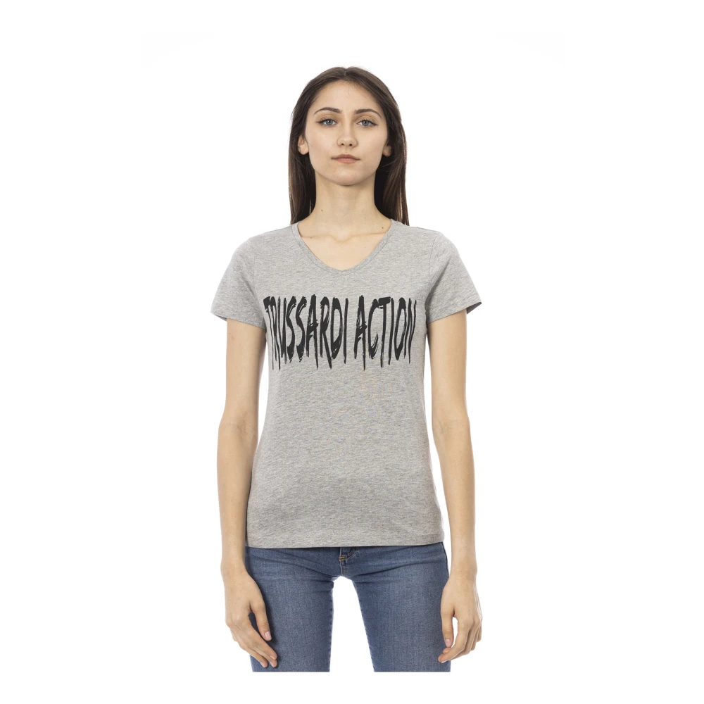Trussardi Action Action T-Shirt Für Damen - Grau Klein - Bild 5