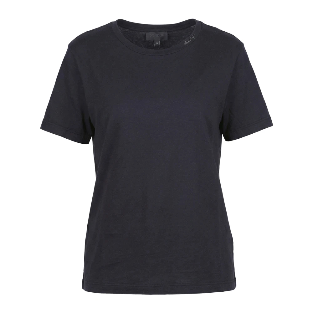 Dondup Damen Schwarz - Cotton T-Shirt - Tops - K - M