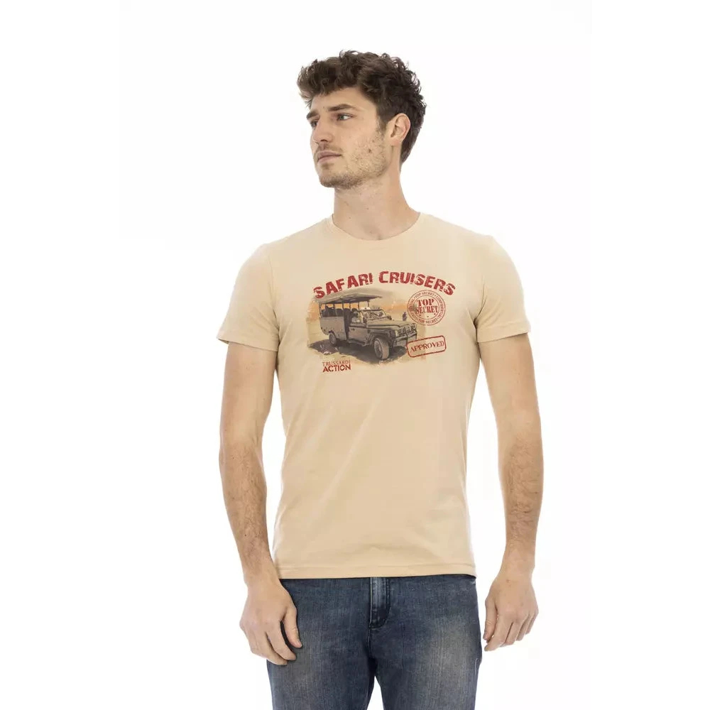 Trussardi Herren Beige - Action T-Shirt - Tops - M
