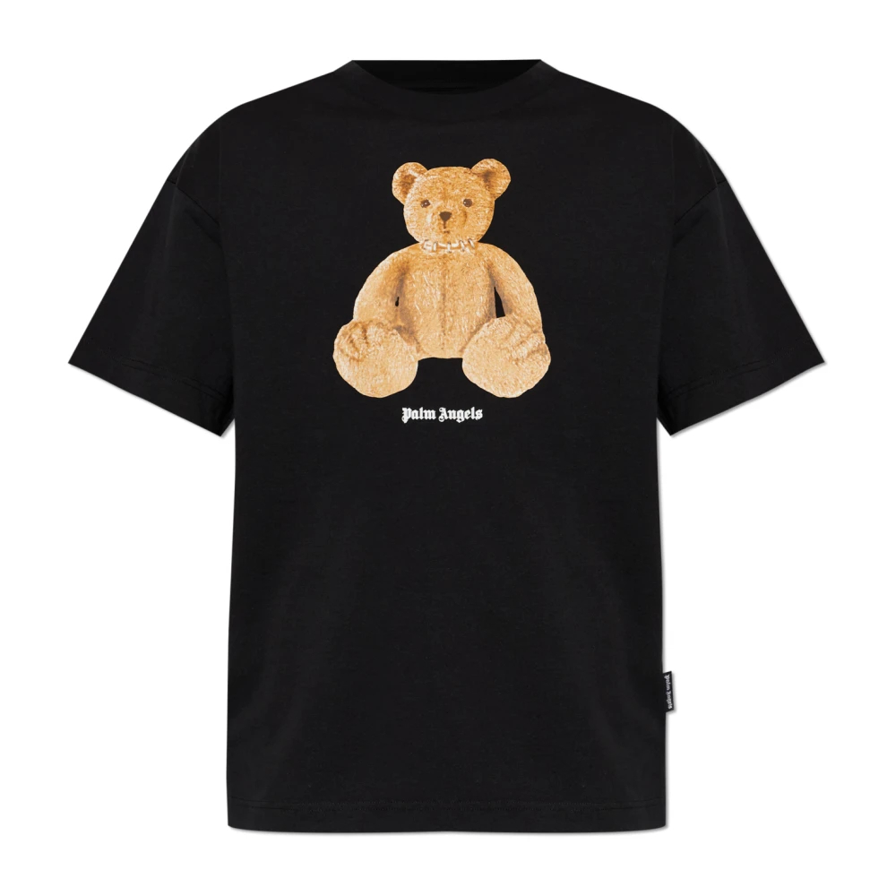Palm Angels Herren Schwarz - Bear T-Shirt - Tops - K -M