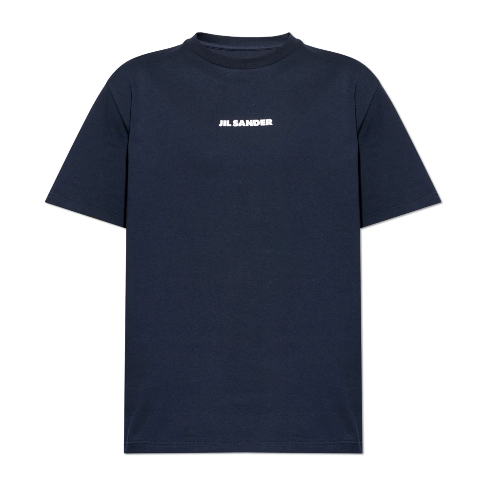 Jil Sander Herren Blau - Logo T-Shirt - Tops - L