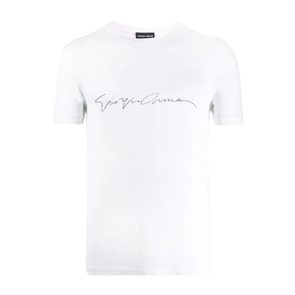Giorgio Armani Herren Weiß - T-Shirt - Tops - L