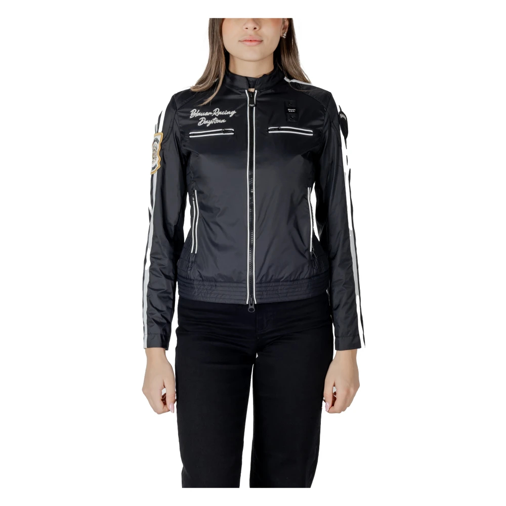 Blauer Damen Schwarz - Leichte Jacke - Jackets - K - S
