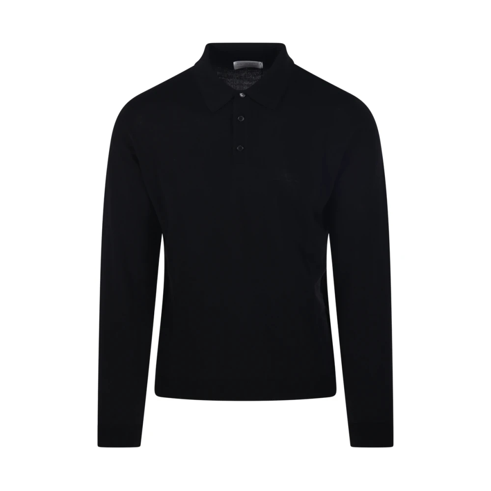 Roberto Collina Herren Schwarz - Polo Ml - Knitwear - K - 2XL