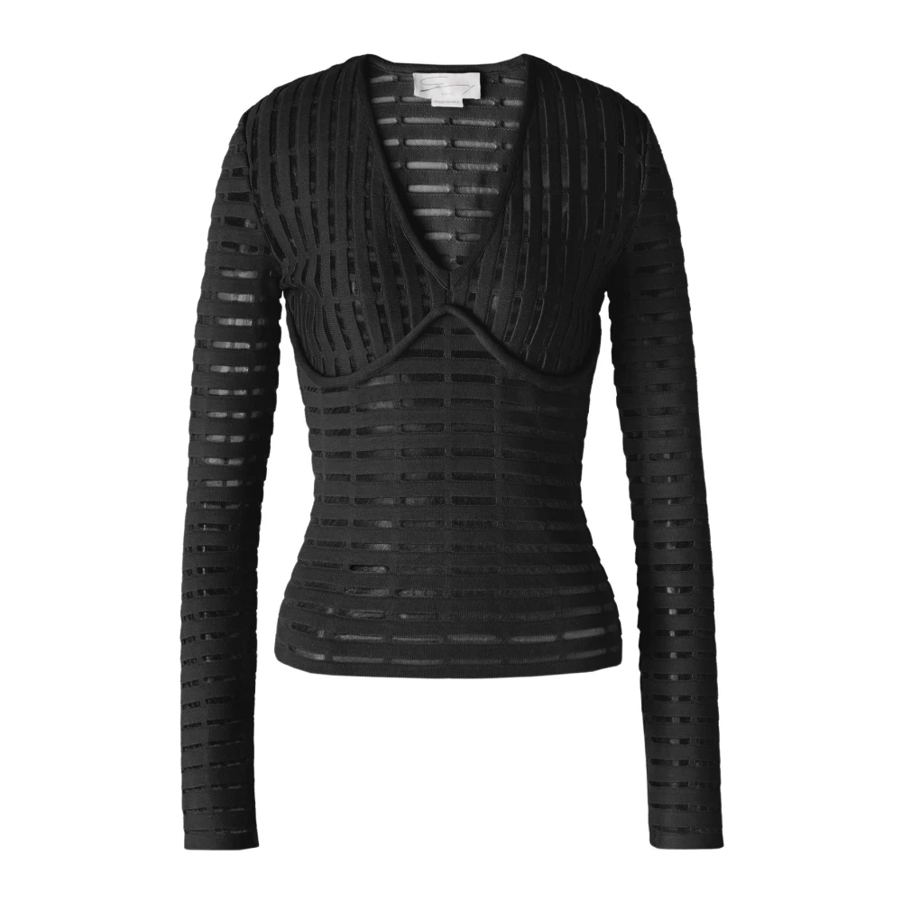 Genny Damen Schwarz - Sweaters - Knitwear - K - L