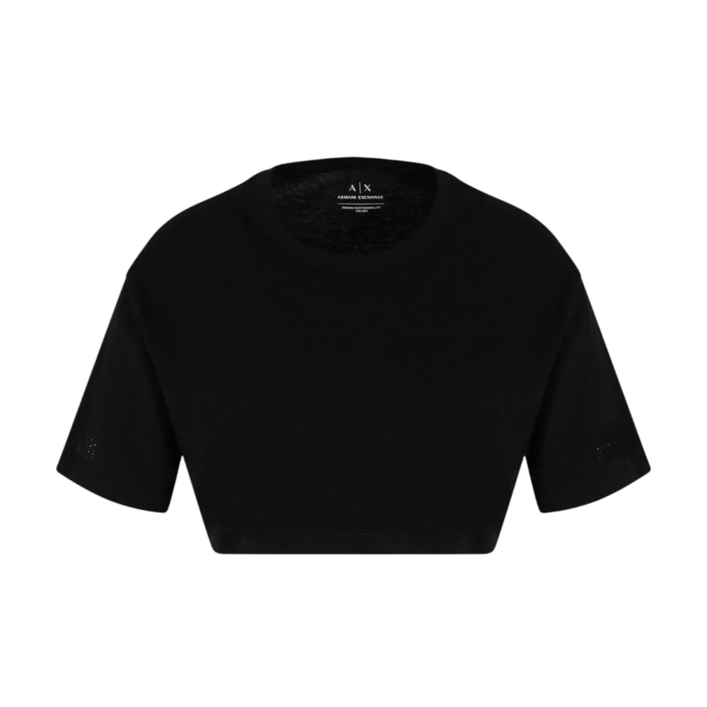 Armani Exchange Damen Schwarz - T-Shirt - Tops - K - M