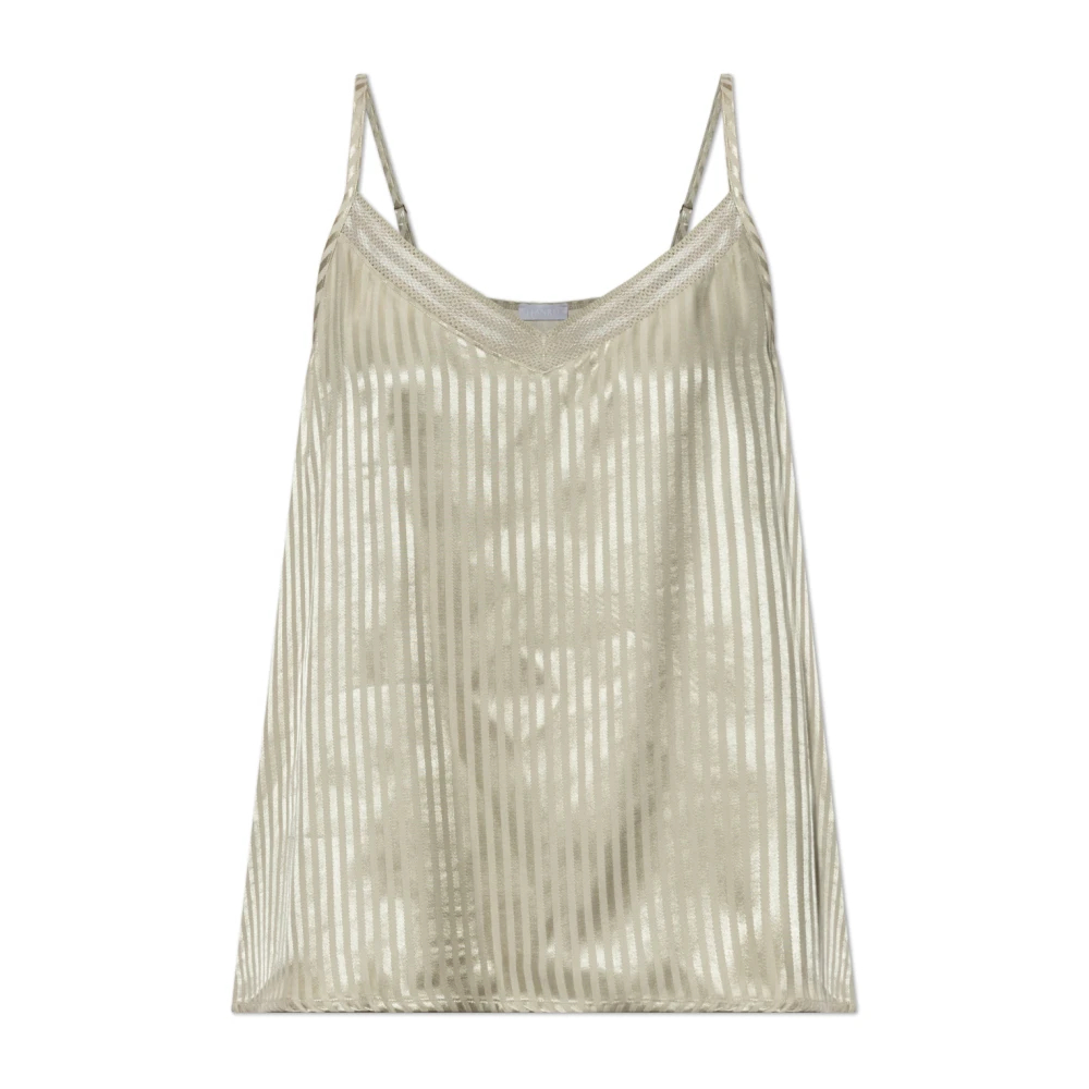 Hanro Damen Beige - Lingerie Top - Nightwear & Lounge - L