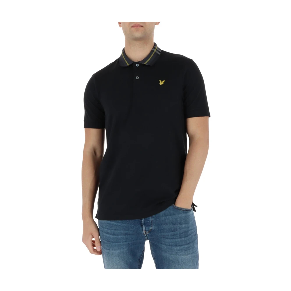 Lyle & Scott Noir Tartan-Kragen-Polo - Bild 6
