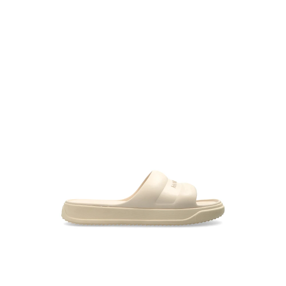 Moncler - Open-Toe-Slipper Mit Geprägtem Logo - Shoes - Herren - Beige - 39 Eu - Bild 3