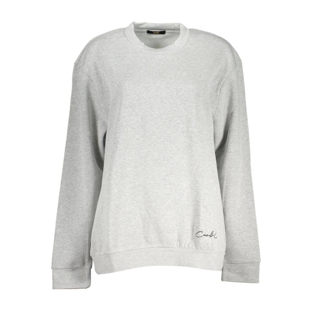 Cavalli Class - Grauer Pullover Mit Gesticktem Rundhalsausschnitt - Sweatshirts & Hoodies - Damen - Grau - M - Bild 6