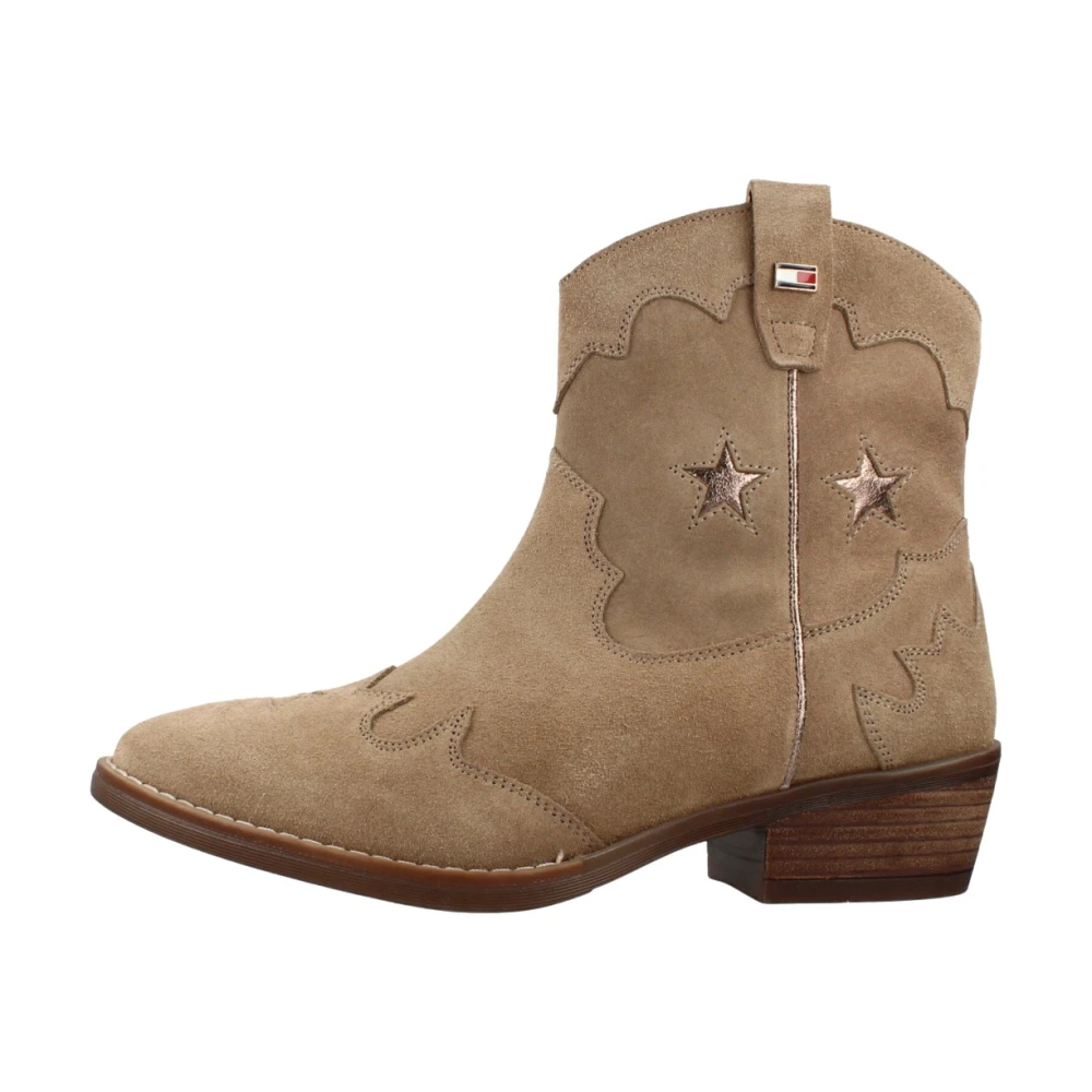 Tommy Hilfiger Damen Beige Cowboystiefel T3a5-35196-1429 - Bild 2
