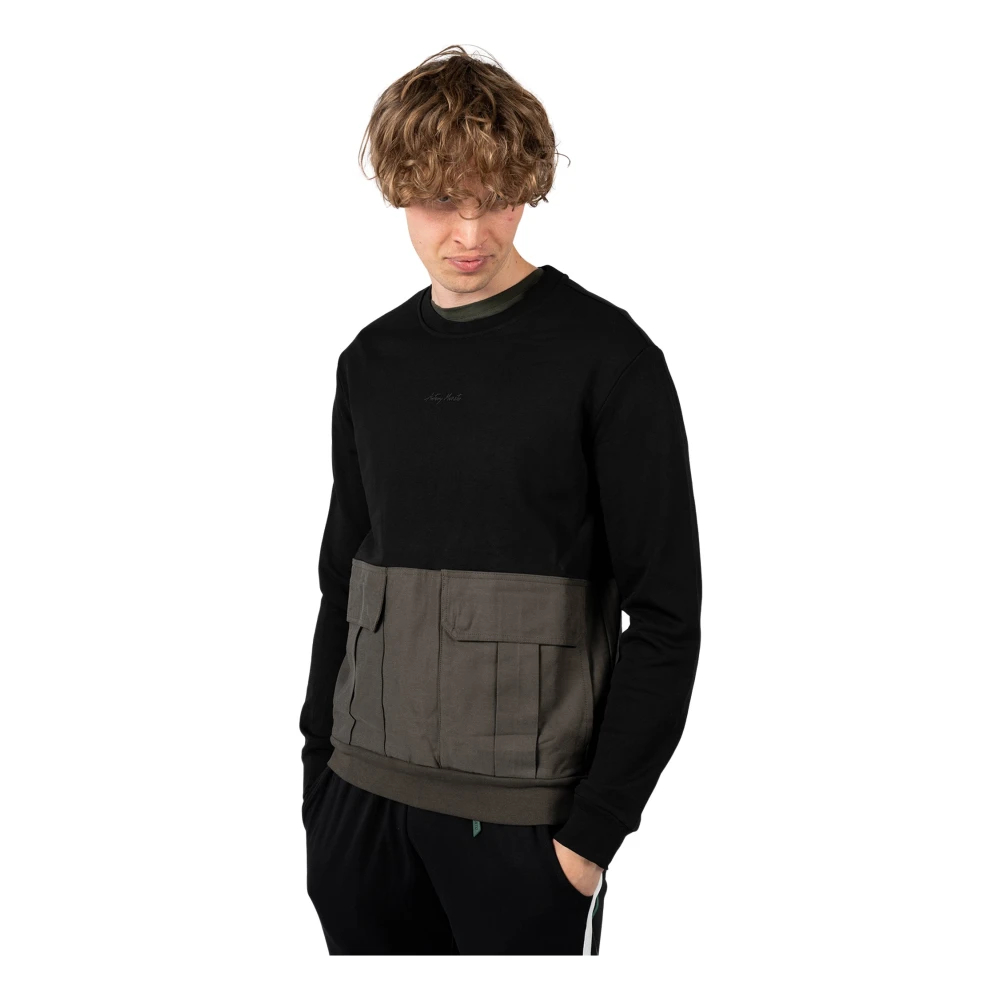 Antony Morato Herren Schwarz - Sweatshirt - Sweatshirts & Hoodies - K - M