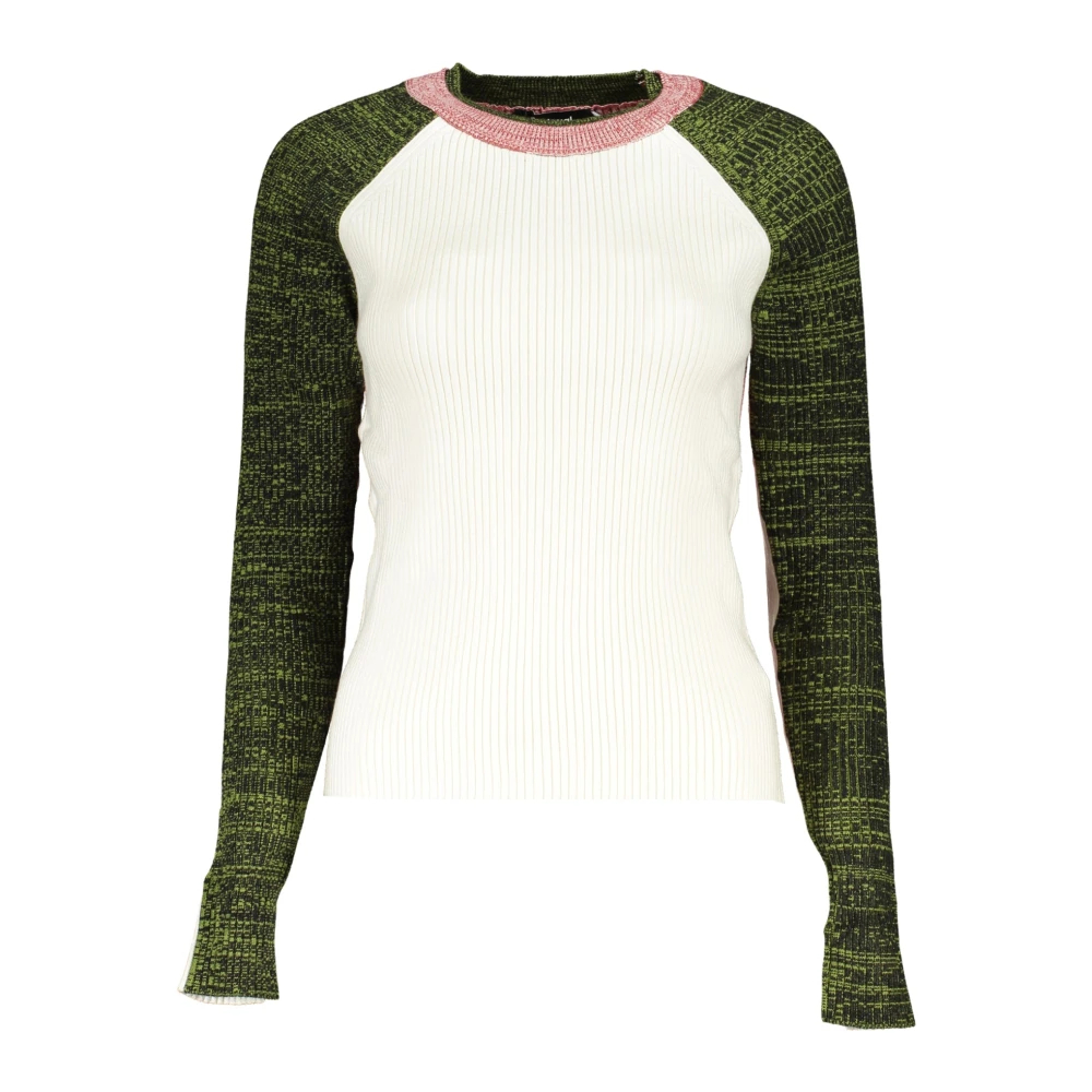 Desigual - Eleganter Kontrast Pullover Mit Rundhalsausschnitt - Knitwear - Damen - Mehrfarbig - Xl - Bild 7