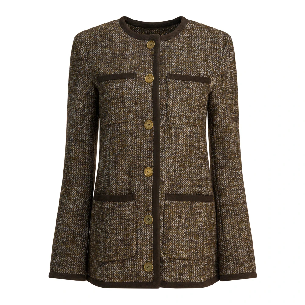 Golden Goose Damen Braun - E Tweedjacke Aw25 - Jackets - L