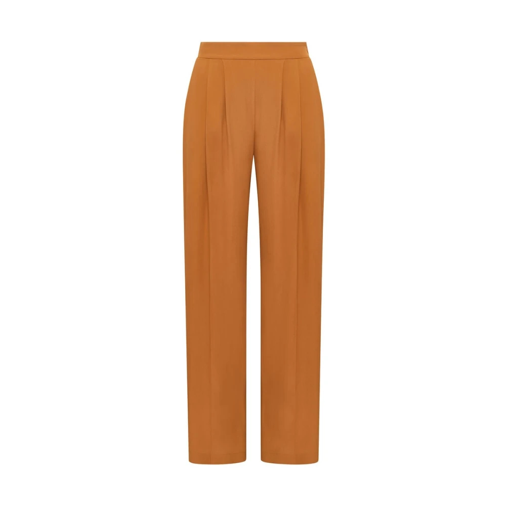 Maliparmi Damen Gelb - Fließende Crêpe-Hose - Trousers - S