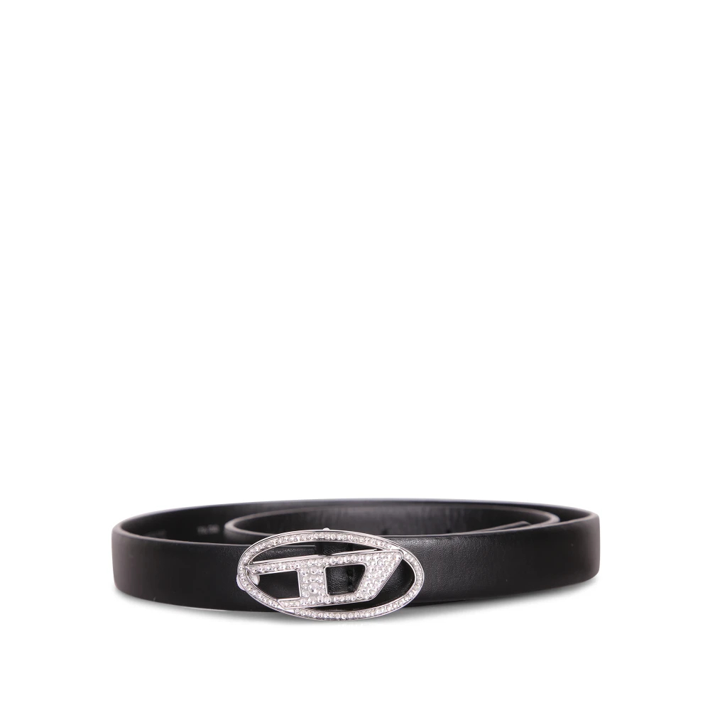 Diesel Damen Schwarz - B-1Dr Strass Gürtel - Accessories - K - 75 Cm