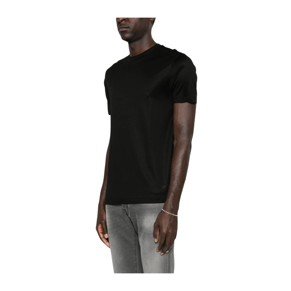 Emporio Armani - Rundhals-T-Shirt - Tops - Herren - Schwarzk - Xl
