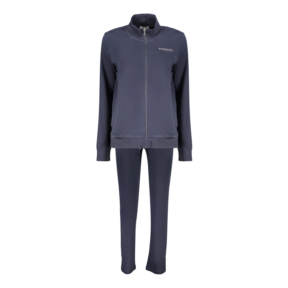 Freddy Damen Blau - Sweatshirt Und Hosen Set - Sport - L