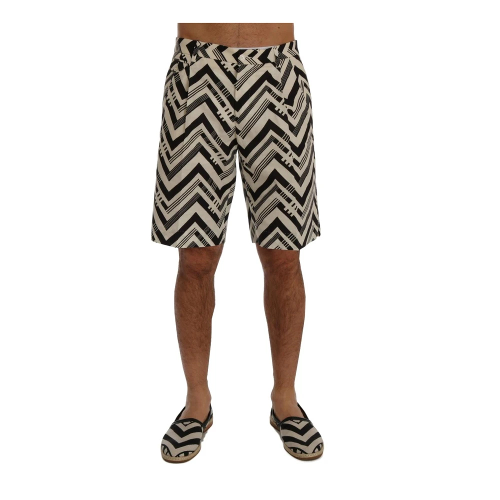 Dolce & Gabbana - Lässige Knielange Gestreifte Shorts - Shorts - Herren - Mehrfarbig - Xs - Bild 5