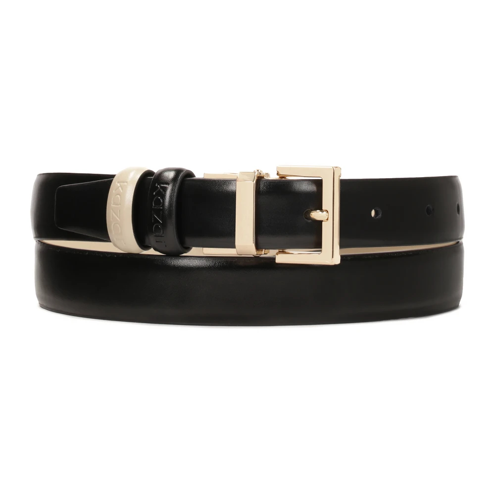 Kazar Damen Schwarz - Leder Wendegürtel - Accessories - K - 80 Cm