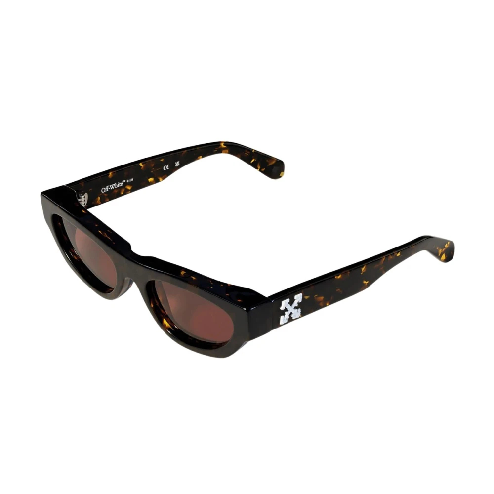Off-White Unisex Braun Off-White Ow1050 Honolulu 6064 Sonnenbrillen Acetat Havanna Geometrisch Normal - Bild 7