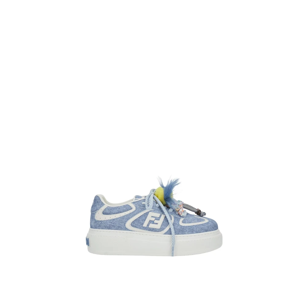 Fendi Damen Blau - Match Low Top Platform - Shoes - 39 Eu