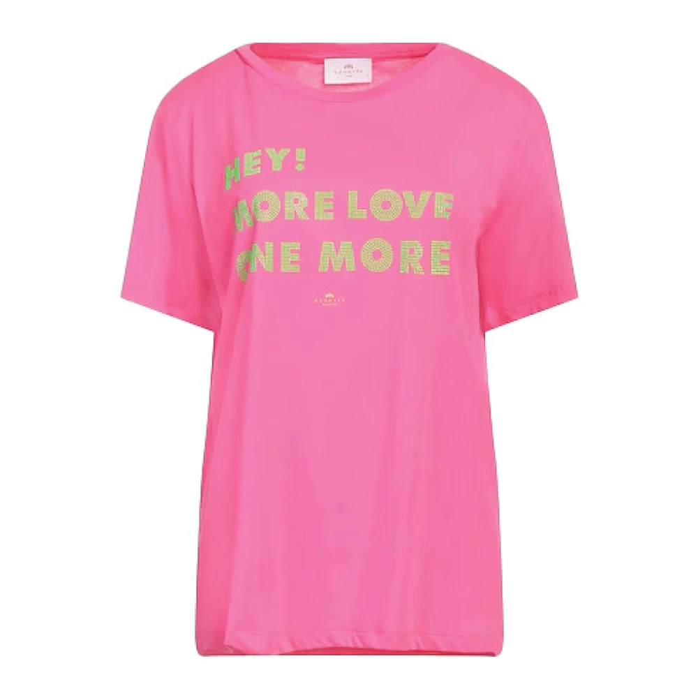 Nenette Damen Rosa - Double T-Shirt - Tops - S