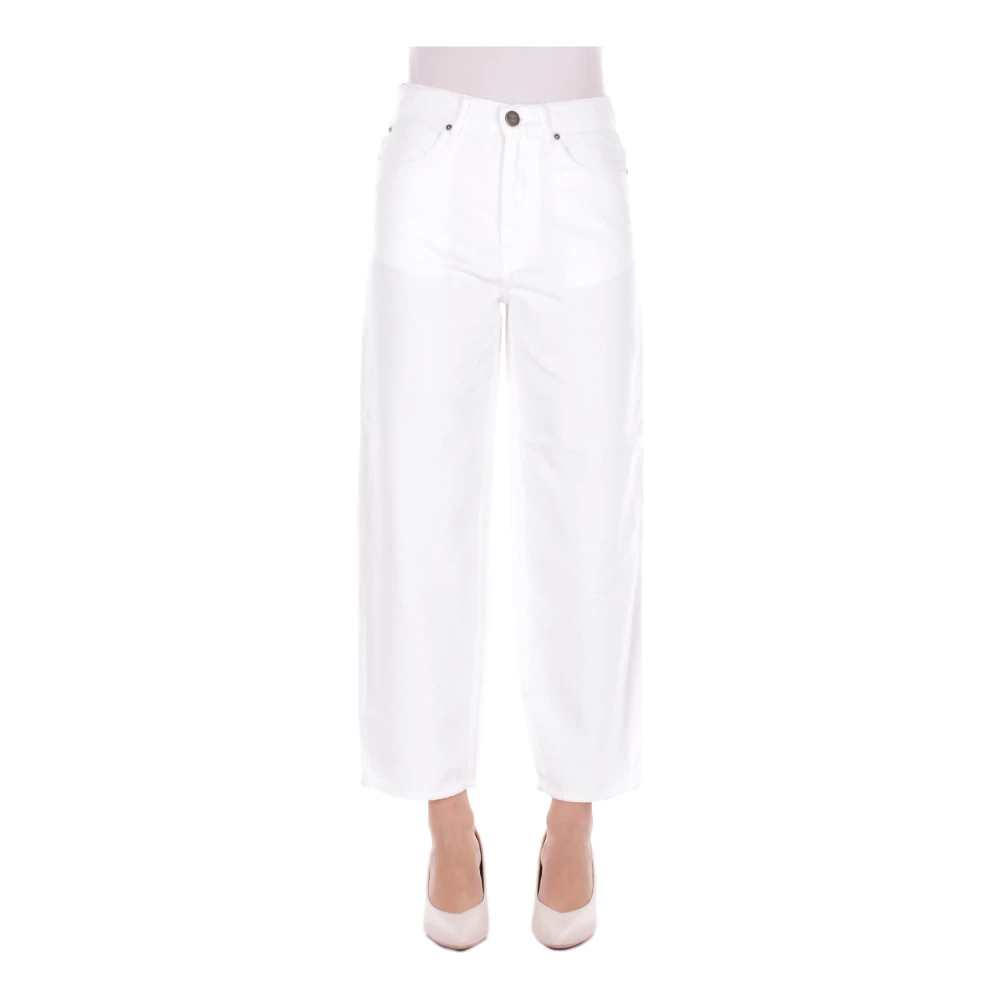 Pinko - Estelle Egg Jeans - Trousers -Damen -Weiß -W27