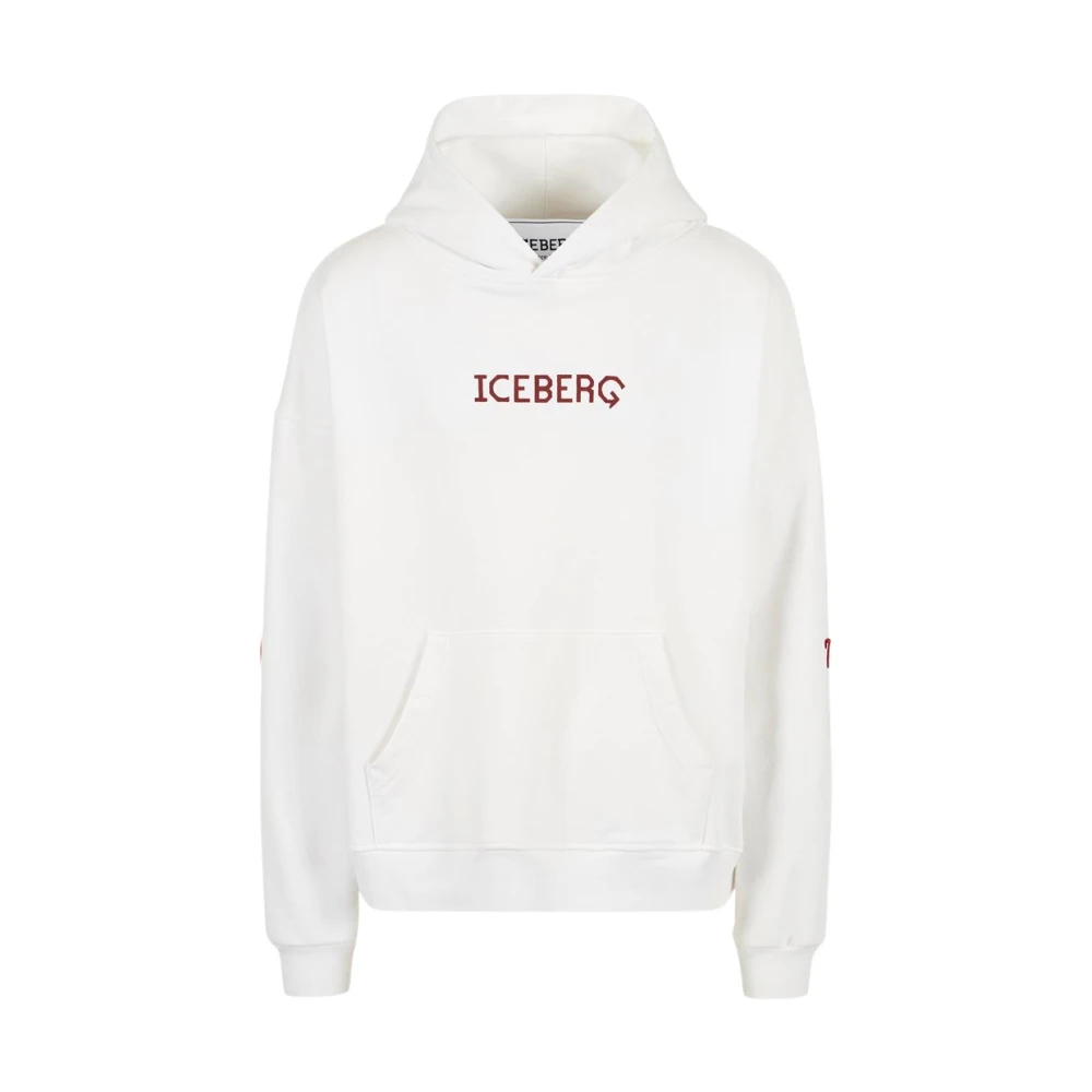 Iceberg Herren Weiß - Er Hoodie-Sweatshirt - Sweatshirts & Hoodies - L