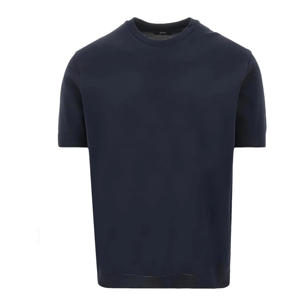 Herno Herren Blau - Rundhals-T-Shirt - Knitwear - 2XL