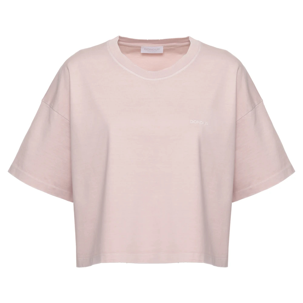 Dondup Damen Rosa - Rundhals-T-Shirt - Tops - Xs