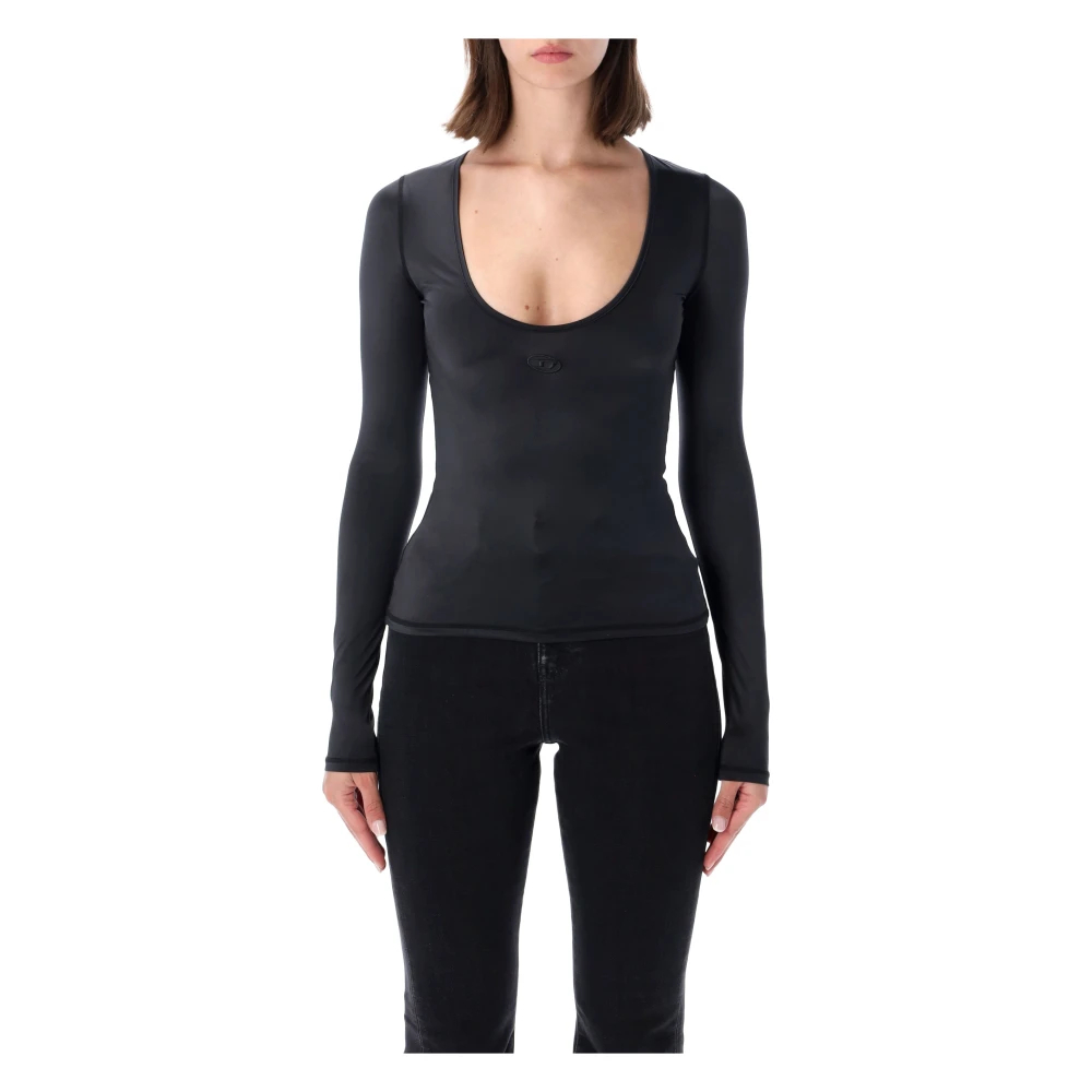 Diesel - T-Elphin Ls - Tops - Damen - Schwarzk - M