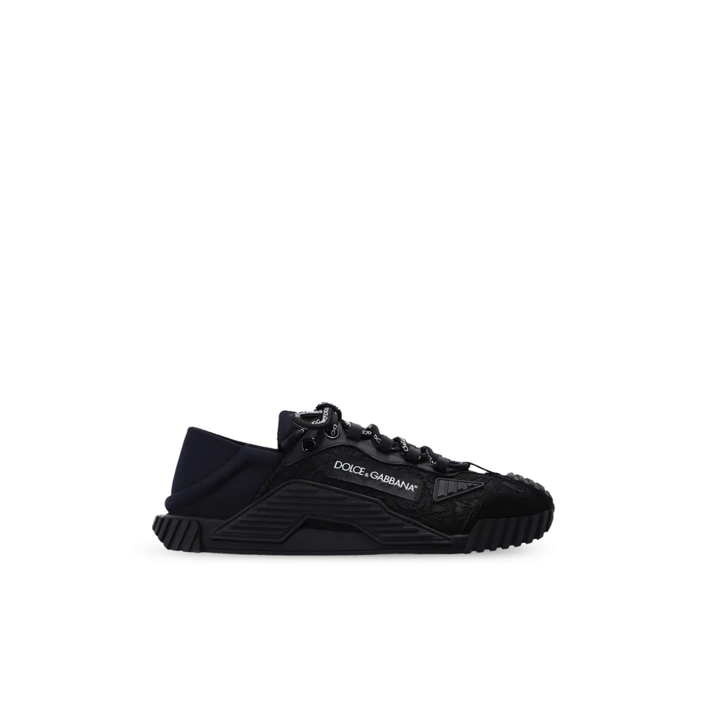 Dolce & Gabbana Damen Schwarz - Ns1 Slip-On Sneakers - Shoes - K - 35 Eu
