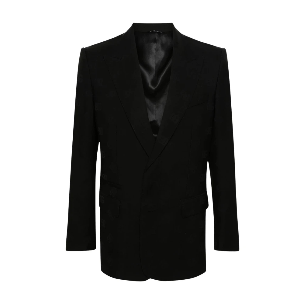 Dolce & Gabbana Herren Schwarz - New Sicilia Jacket - Suits - K - L