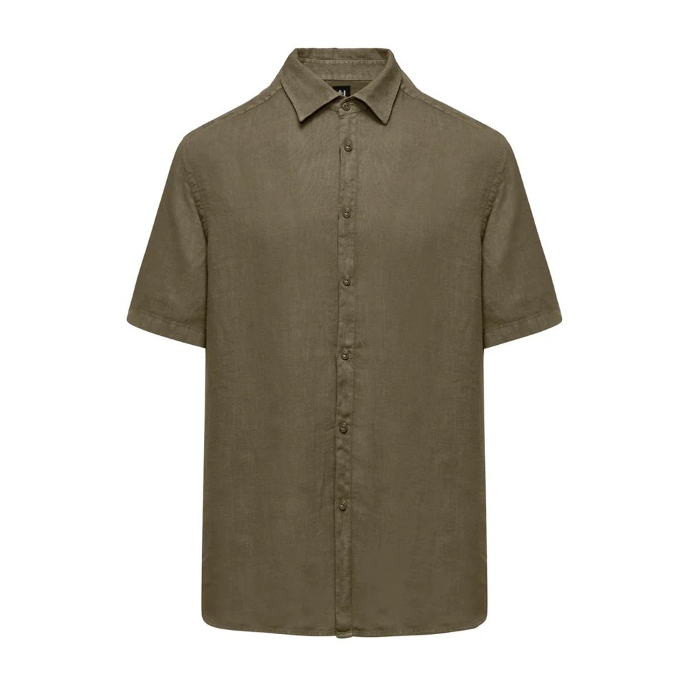 Bomboogie Herren Grün - Camicia Regular Fit - Shirts - S