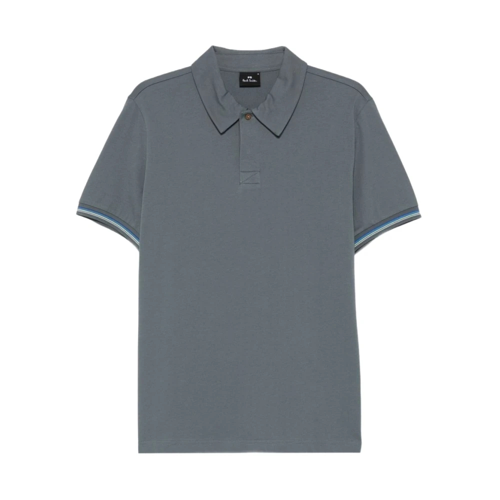 Paul Smith Herren Grau - Gestreiftes Poloshirt - Tops - 2XL