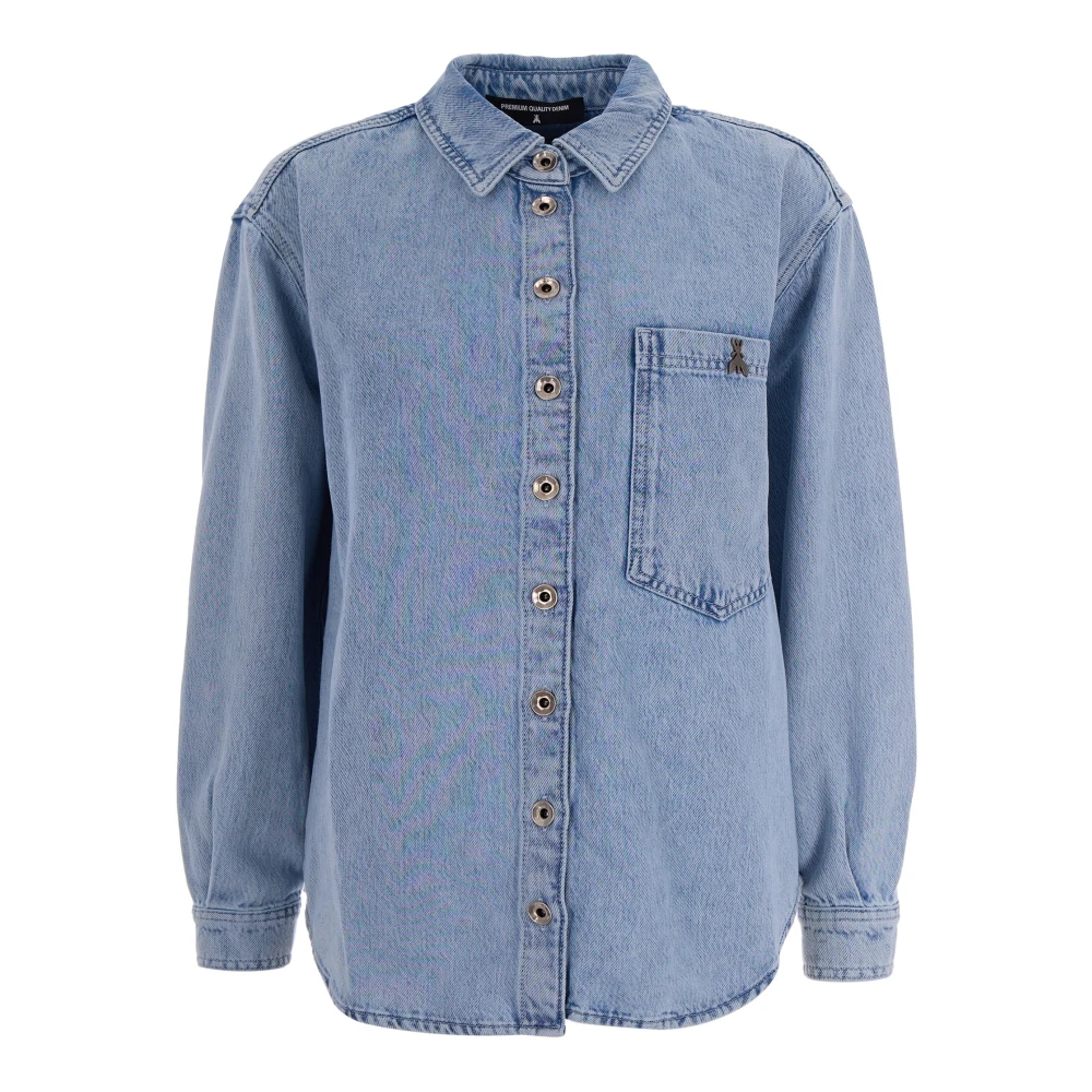 Patrizia Pepe Damen Blau - Denim Shirt - Blouses & Shirts - M