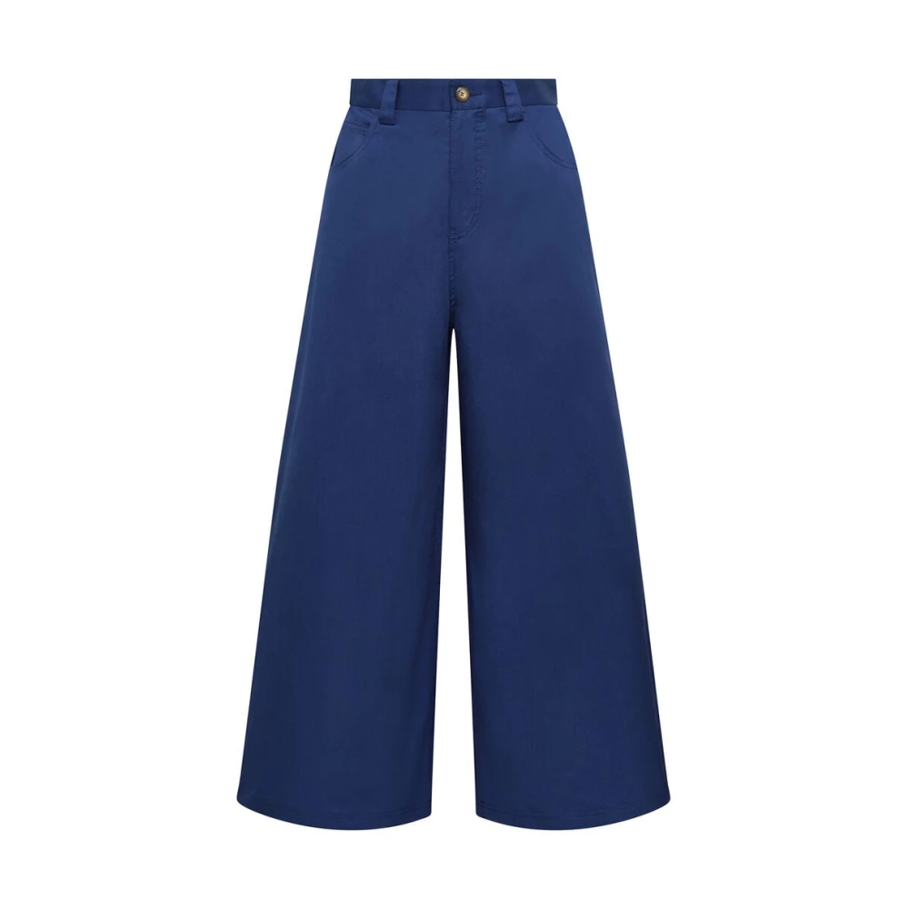 Maliparmi Damen Blau - Stretch Baumwollhose - Trousers - M